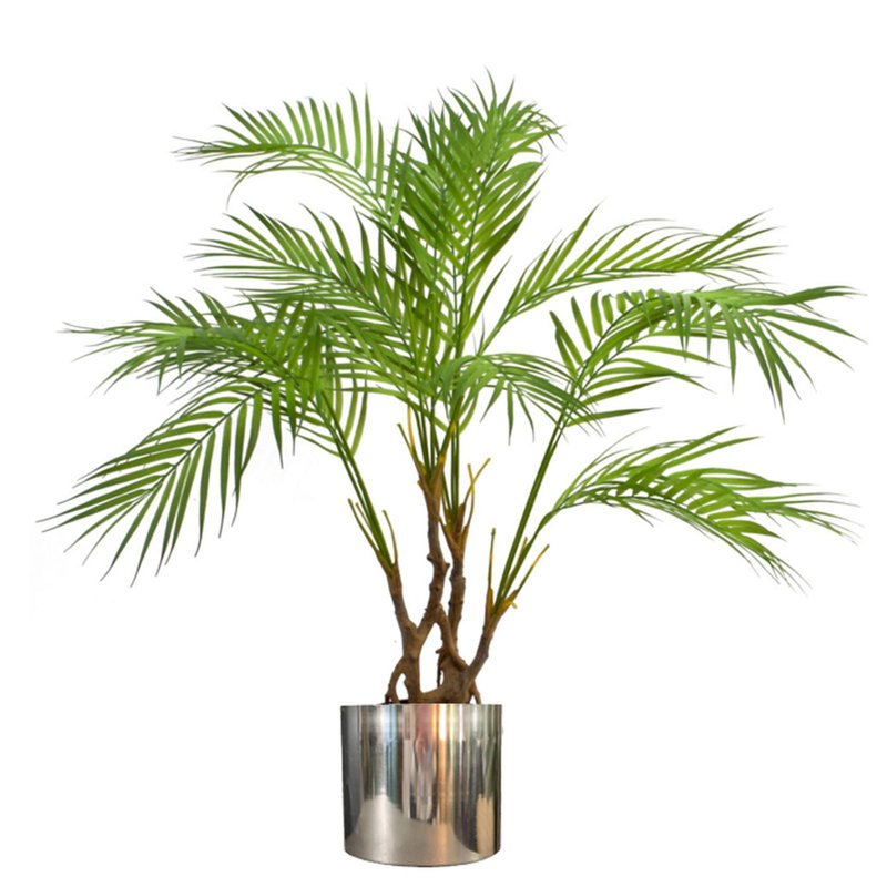 Antoinae 90cm Faux Palm Tree in Metal Planter