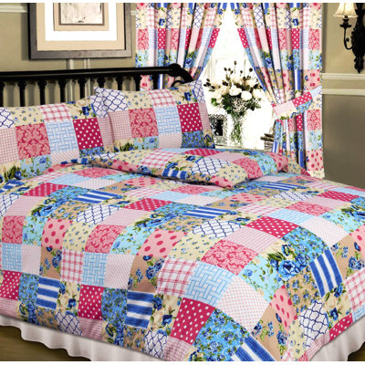 PATCHWORK Eyre Pencil Pleat Semi Sheer Curtains