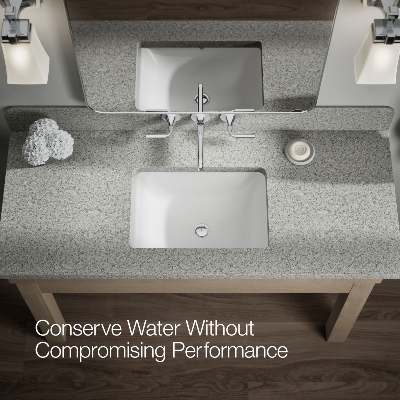 Tone Wall-Mount Bathroom Sink Faucet Trim, Polished Chrome
