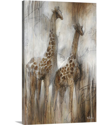 'étude Girafe En Peignant Imprimer Rikki Drotar
