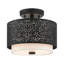 Plafonnier semi-encastré cylindrique à 2 lumières Bevil-525420387