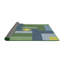 Tapis géométrique vert / bleu / gris-131562970