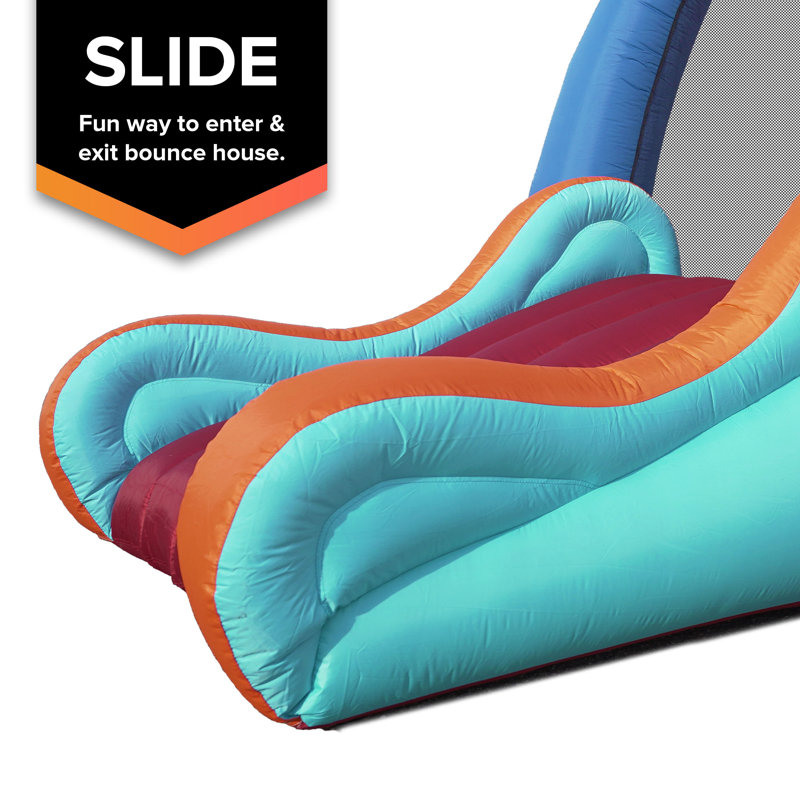Sportspower 144-Inch Multicolor Polyester Bounce House with Slide