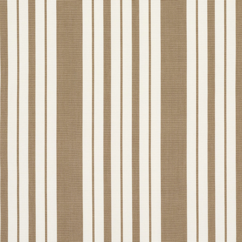 Schumacher x Mark D. Sikes Markie Stripe Fabric, Neutral