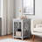 Lund 15.75" Wide Rectangular End Table With 1 Tray And 1 Shelf, Dove Gray-1148782212