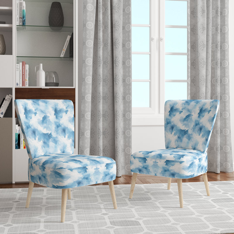 Chaise d'appoint Abstract - Blue Mist, Chaise d'appoint sans accoudoirs