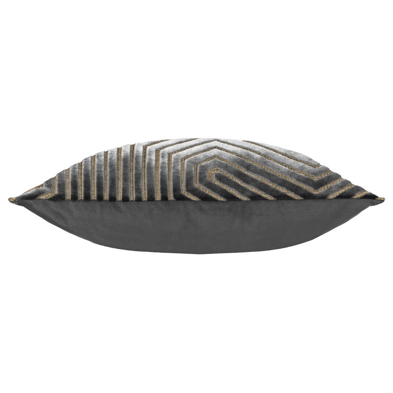 Evoke Square Cushion, Polyester, Grey