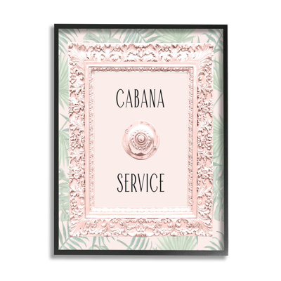 " Cabana Service Tropical Leaves " by Lil' Rue