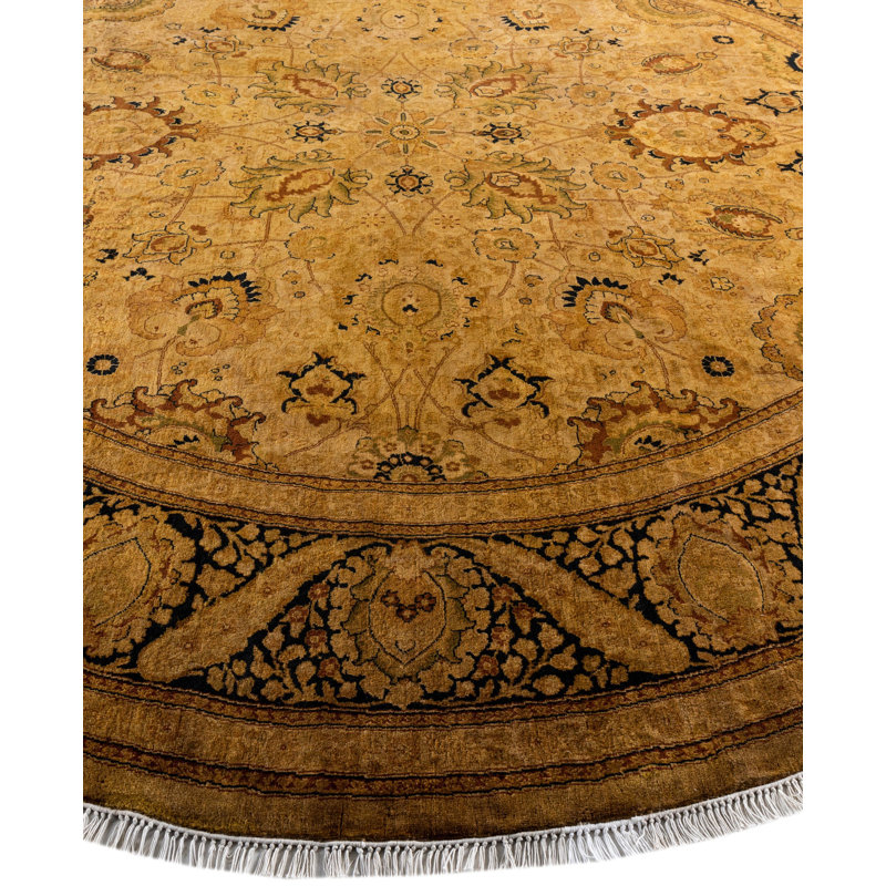Overdyed One-of-a-Kind 9' 1" x 9' 1" Hand Knotted Area Rug