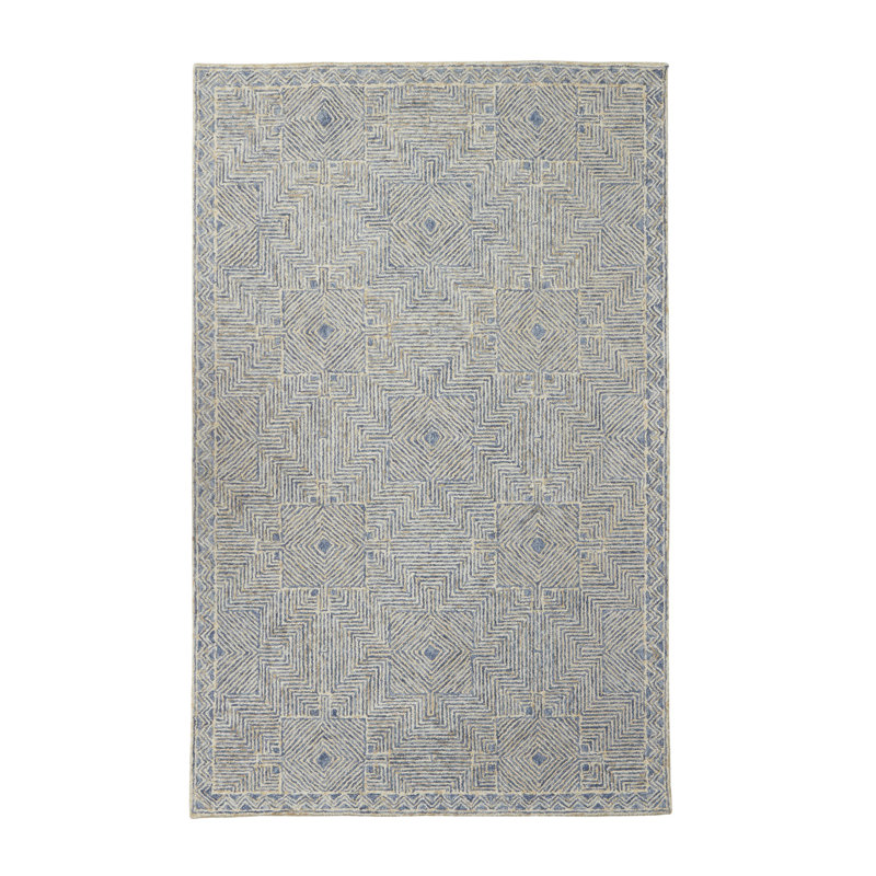 Geometric Indoor Rug, Rectangle 5' x 8'