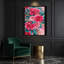 "Watercolor Floral" 23, art mural sur toile rose-426443958