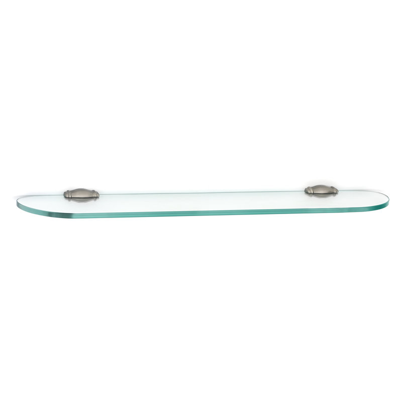 Charlie Bracket Shelf, Satin Nickel