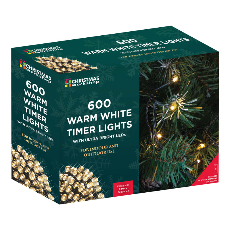 LED Indoor / Outdoor String Lights, Warm White