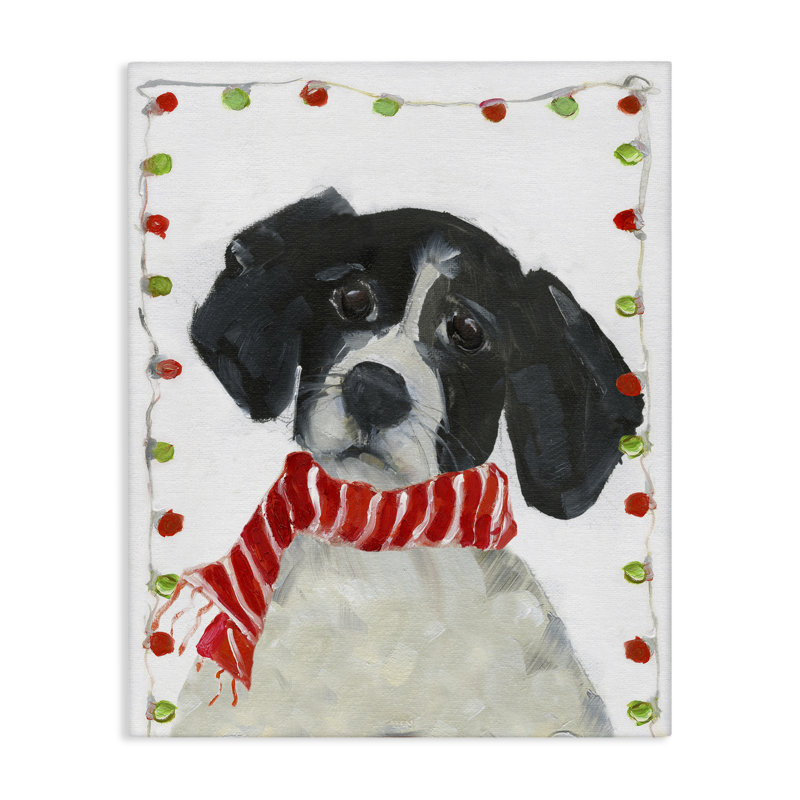 Santa Paws Dog, conception de Sally Swatland, H 20 po x l 16 po