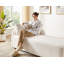 Chaise longue moderne rembourrée (ensemble de 2)-1724857331