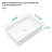 19.63"X13.69" White Ceramic Rectangular Vessel Bathroom Sink
