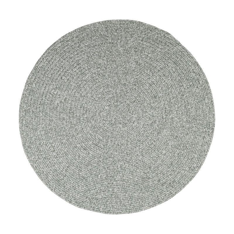 Tapis intérieur / extérieur tressé Happel Dusty, Rond 10 pi