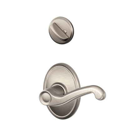 Flair Interior Lever and Single Cylinder Deadbolt Thumbturn Set (Exterior Portion Sold Separately)