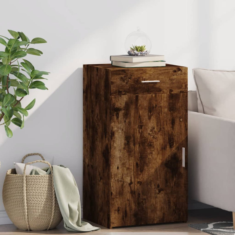 Neelum Sideboard, 93cm H x 50cm W x 42.5cm D, Smoked Oak