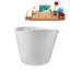 Baignoire autoportante 59 po avec plateau interne 59 po Streamline-101413100