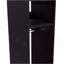 Armoire H 63 po, avec 3 tablettes, 1 miroir et 4 roulettes, noir-1336741992
