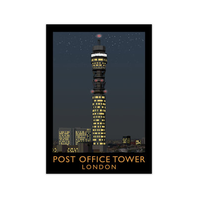 Post Office Tower London At Night by Richard O'Neill - Print