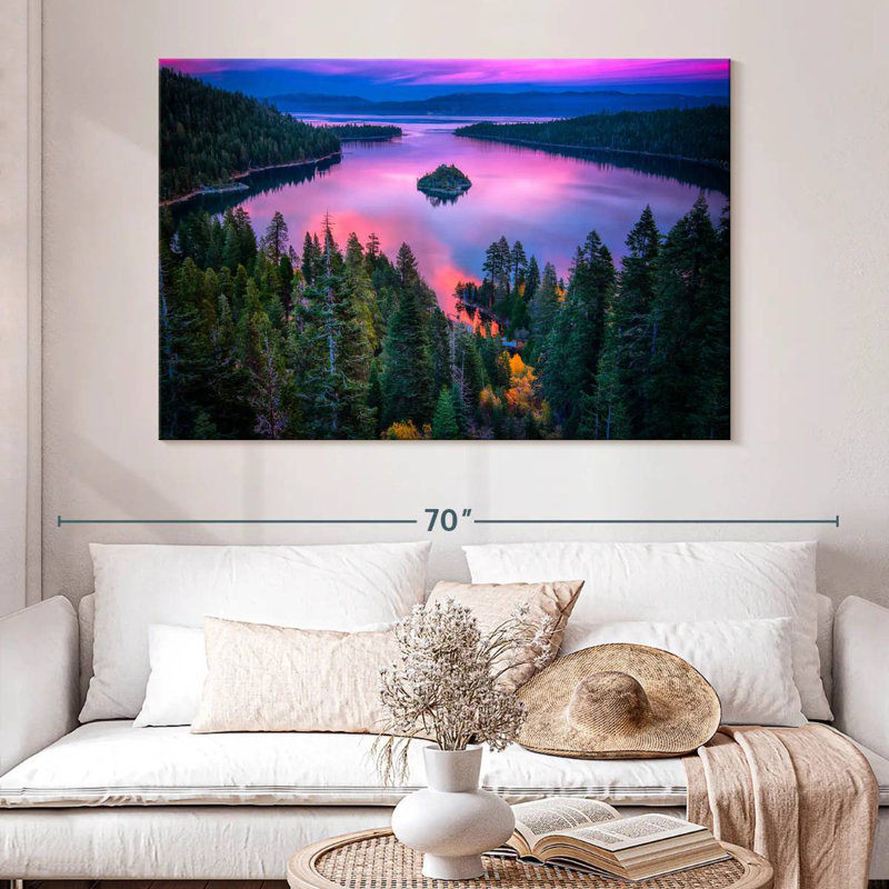 Alvord Lake Tahoe, Sierra Nevada, H 34 po x l 51 po