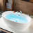 WOODBRIDGE 66" Acrylic Freestanding Double-Ended Soaking Bathtub & Deck-Mounted Faucet Set (Drilling Needed) -119379687