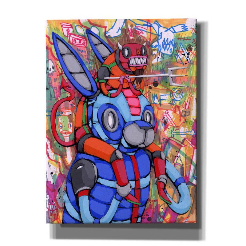 Sur toile, H 54 po x l 40 po x P 1,5 po