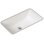 Lavabo de salle de bain rectangulaire encastré en porcelaine vitreuse avec trop-plein Petite Covington