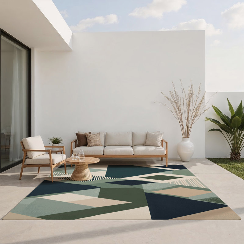 Tapis intérieur et extérieur Aurora Journey, Rectangle 1 pi 6 po x 2 pi 6 po