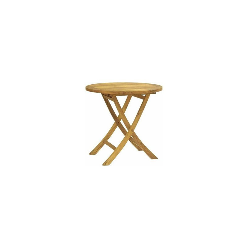 Macintyre Outdoor Round Teak Side Table