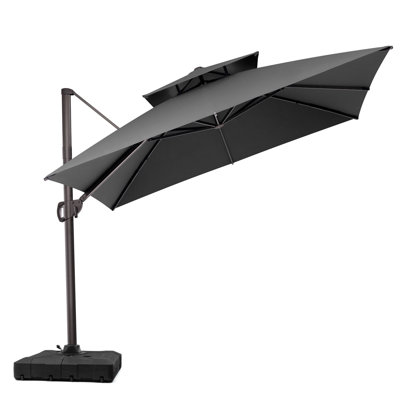 Wampler 116.14'' Umbrella with Counter Weights Included