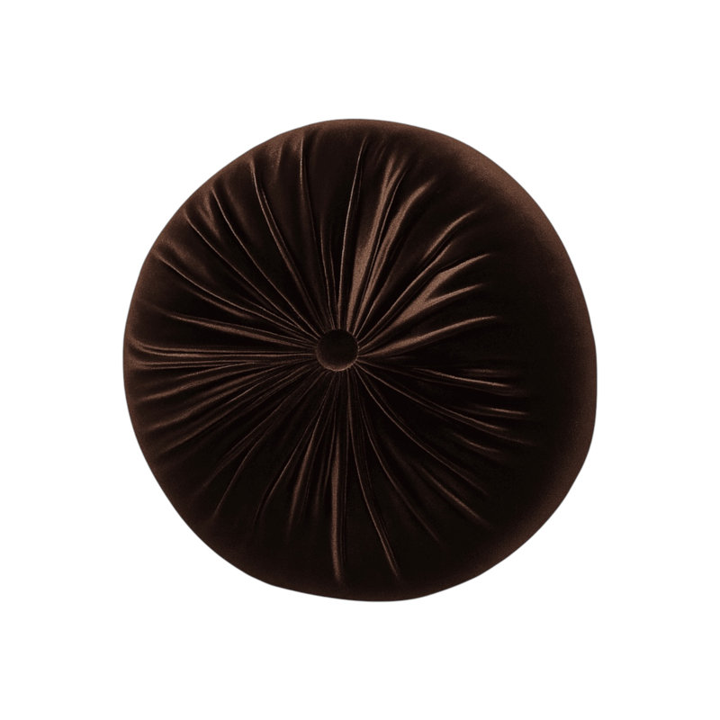 Coussin Therese, H 16 po x l 16 po, Chocolat / Brun