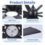 Très grand ventilateur de plafond noir 84 pouces avec télécommande 8 pales-1326296692-1326296675-1326296690
