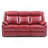 Stylish Contemporary Red Reclining Sofa