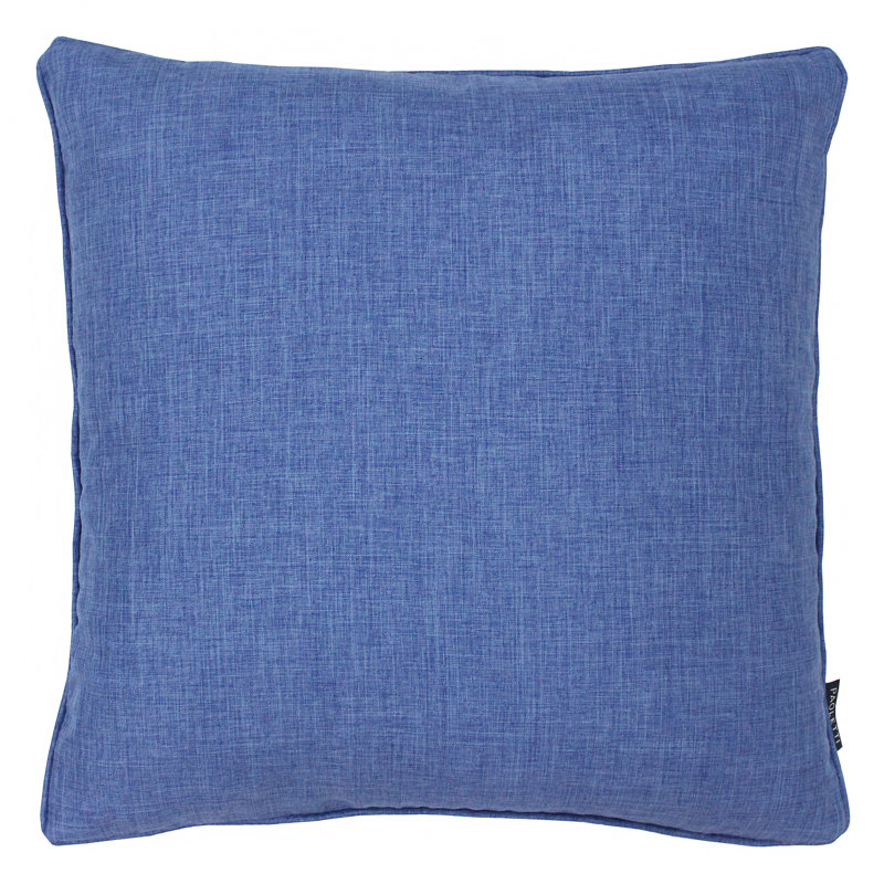 Blue Square Cushion, Denim