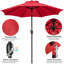 Parasol de marché 9pi avec bouton poussoir-111781682