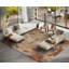 Shangri-La Hand Knotted Wool Area Rug in Tan/Orange/Gray-855226146