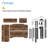 59“ L Shaped  Adjustable Height Standing Desk With Shelves-945586815