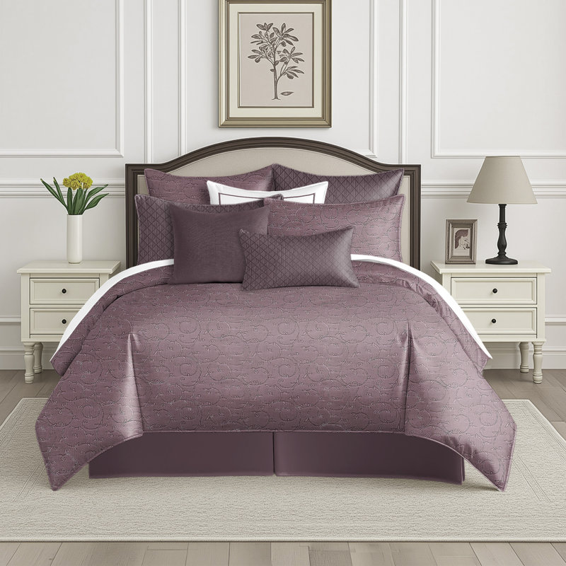 Ensemble d'édredon simple Bellagio, Édredon pour lit simple + 1 taie décorative stan