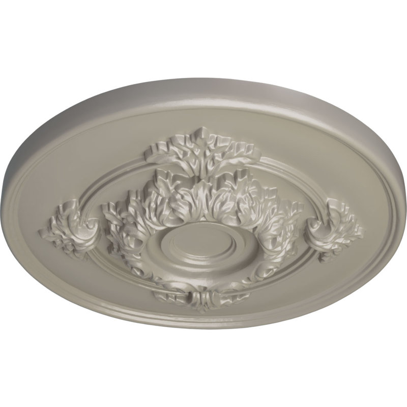 Médaillon de plafond Endurathane Baltimore, P 15 3/8 po x P 4 1/4 po x P 1 1/2 po (convient aux auvents jusqu'à 5 1/2 po), fini désert Gobi peint à la main
