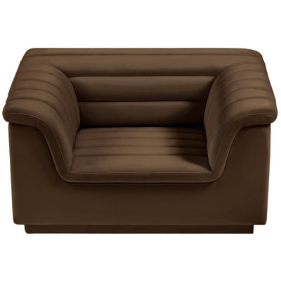 Hoshi 50 inches W Velvet Armchair