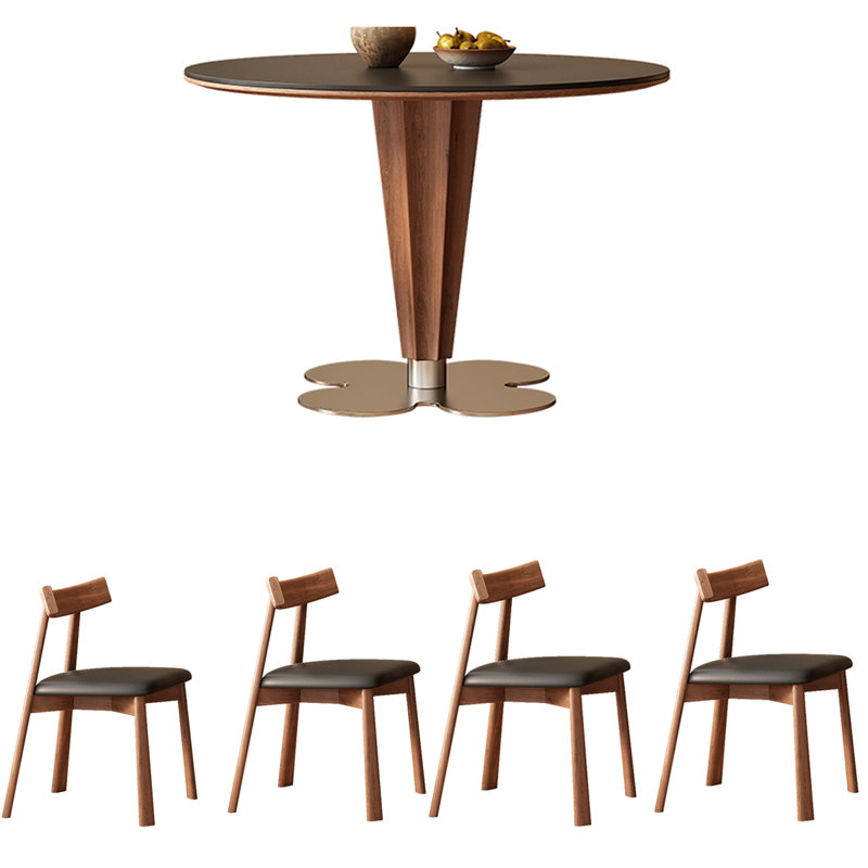 Italian minimalist dining table, 29.53"H x 51.18"L x 51.18"W