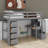 Twin Size Loft Bed With Drawers,Desk,Shelves And Stairs-998931769