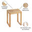 Norway Freestanding Shower Seat