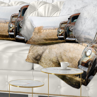 Vintage Cars  Cars Printed Throw Pillow