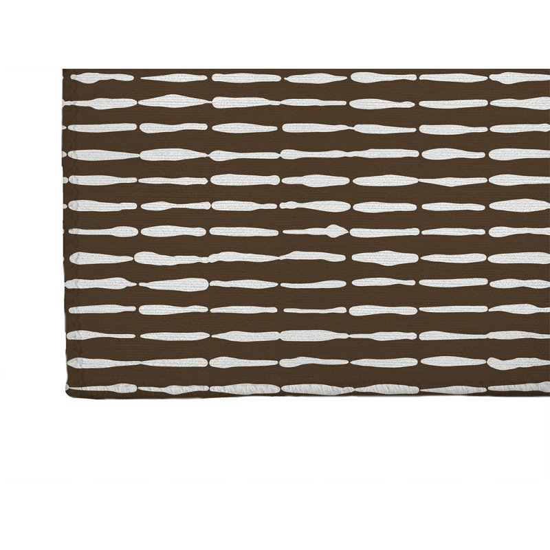 Chuck Low Profile Kitchen Mat, Mocha Brown, Rectangle 5' x 7'