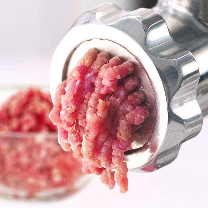 Stainless Steel Meat Grinder Attachment Compatible with KitchenAid Stand Mixers, 4 Grinding Plates, 3 Sausage Stuffer Tubes