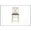 Ensemble de salle à manger à hauteur de comptoir 5 pièces moderne avec tablettes de rangement, chaises hautes et tabourets-1342471479-1342471477